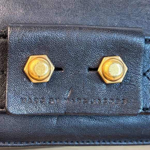 Marc by Marc Jacob’s Quilted Lamb & Cow Leather Dual Handle Satchel - Picture 2 of 15